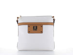 Elle Fashion Cross Body Bag White/Tan