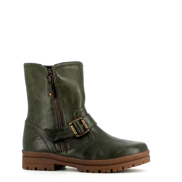 Heavenly Feet Nova Ankle Boot Khaki